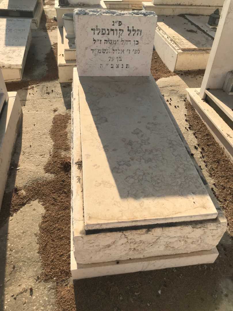 קברו של הלל קורנפלד