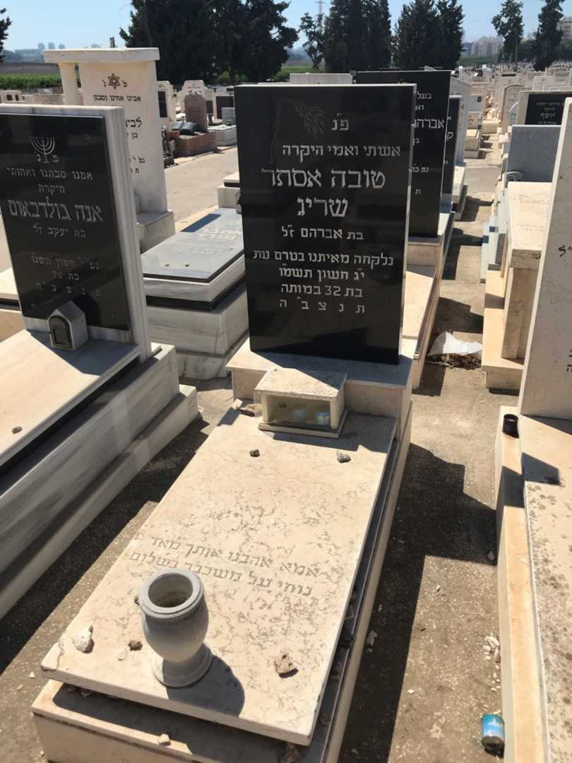 קברו של טובה אסתר שריג