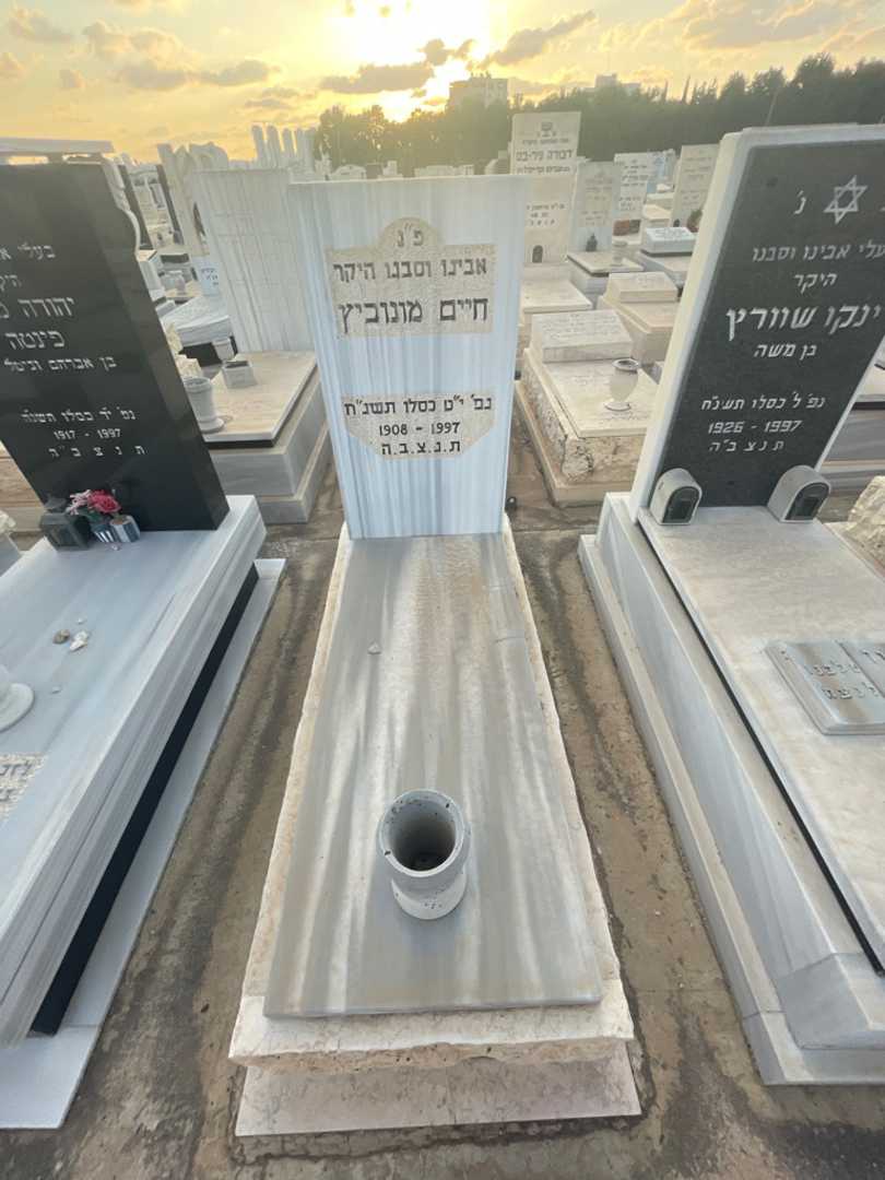 קברו של חיים מונוביץ