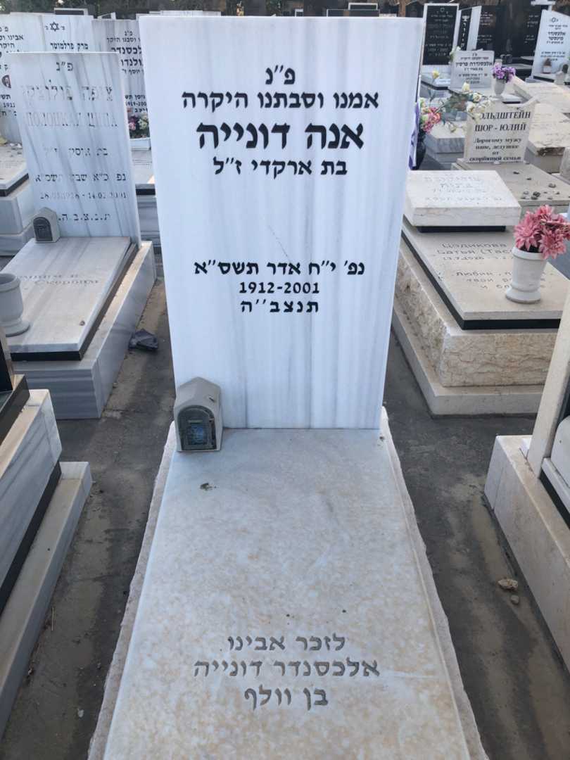 קברו של אנה דונייה