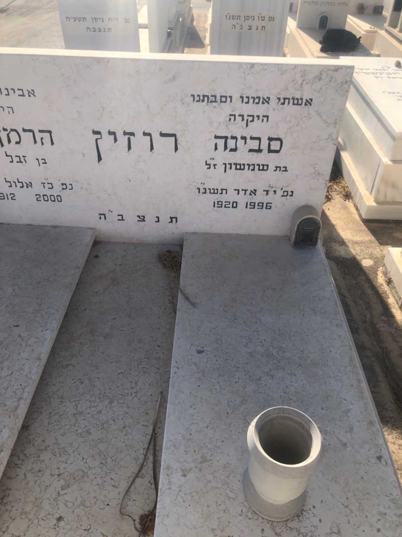 קברו של סבינה רוזין. תמונה 1