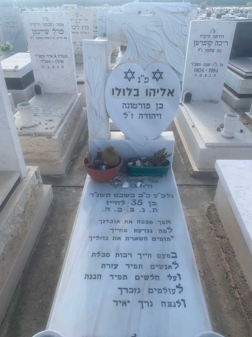 קברו של אליהו בלולו. תמונה 1