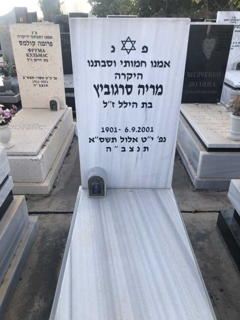 קברו של מריה סרגוביץ