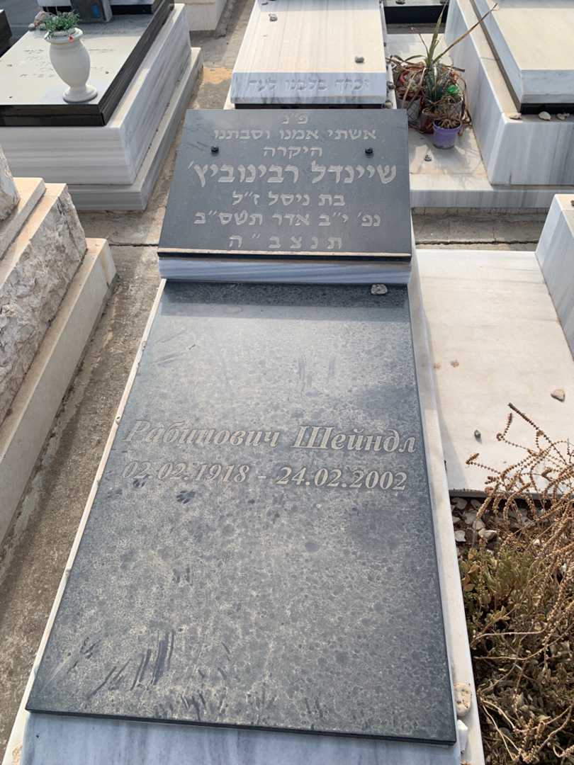 קברו של שיינדל רבינוביץ'. תמונה 2