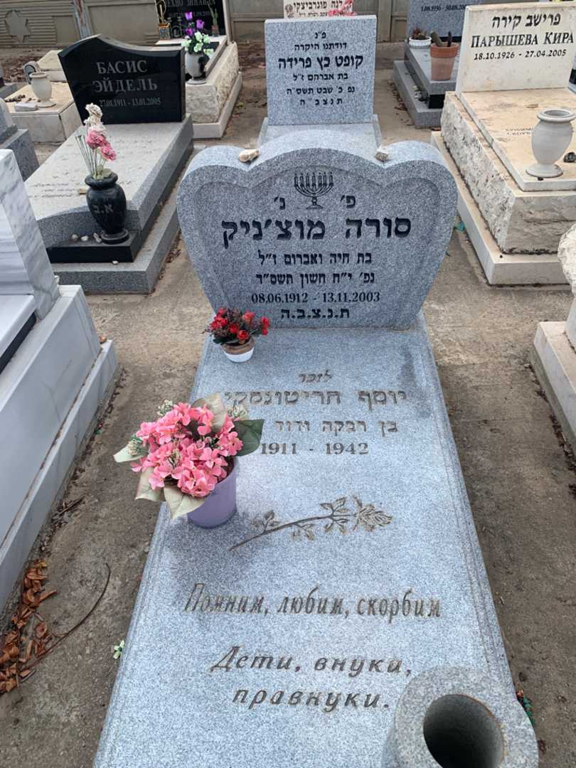 קברו של יוסף חריטונסקי