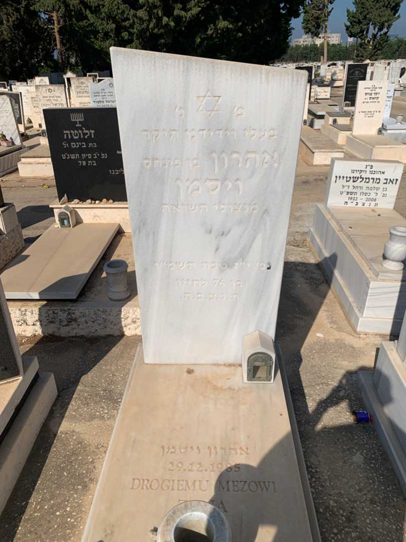 קברו של אהרון ויסמן
