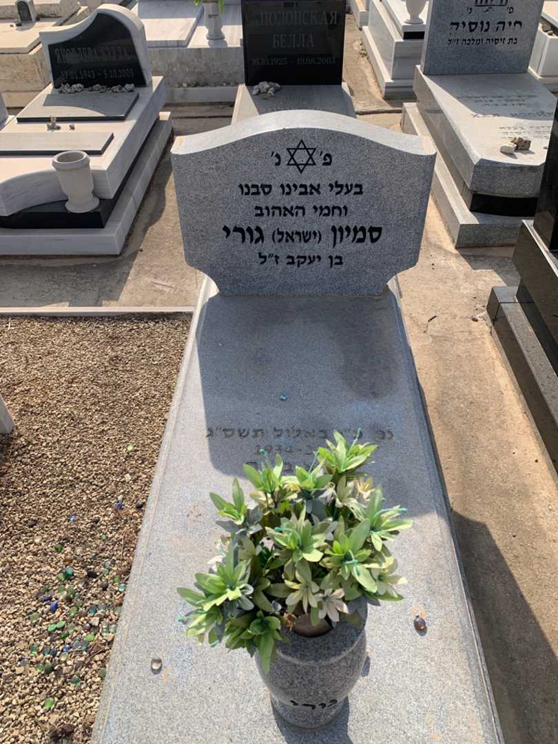 קברו של סמיון "ישראל" גורי. תמונה 2