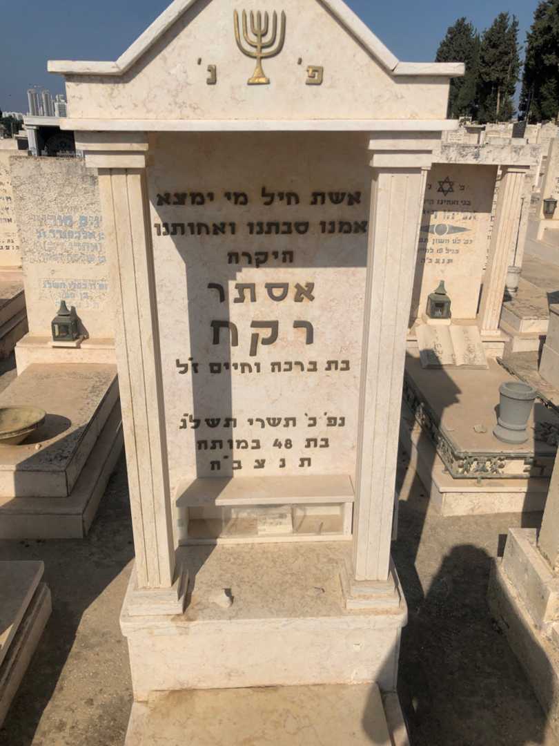 קברו של אסתר רקח