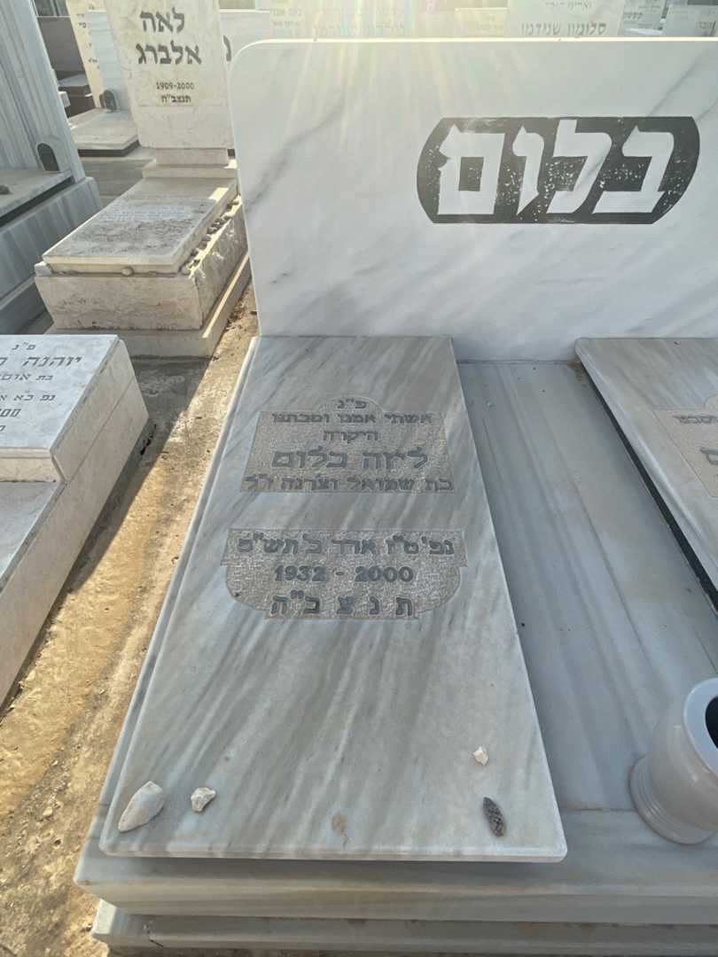 קברו של ליזה בלום. תמונה 2