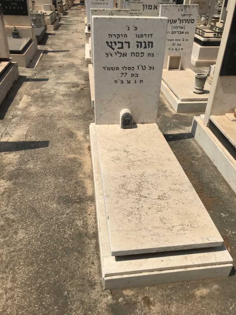 קברו של חנה רביץ