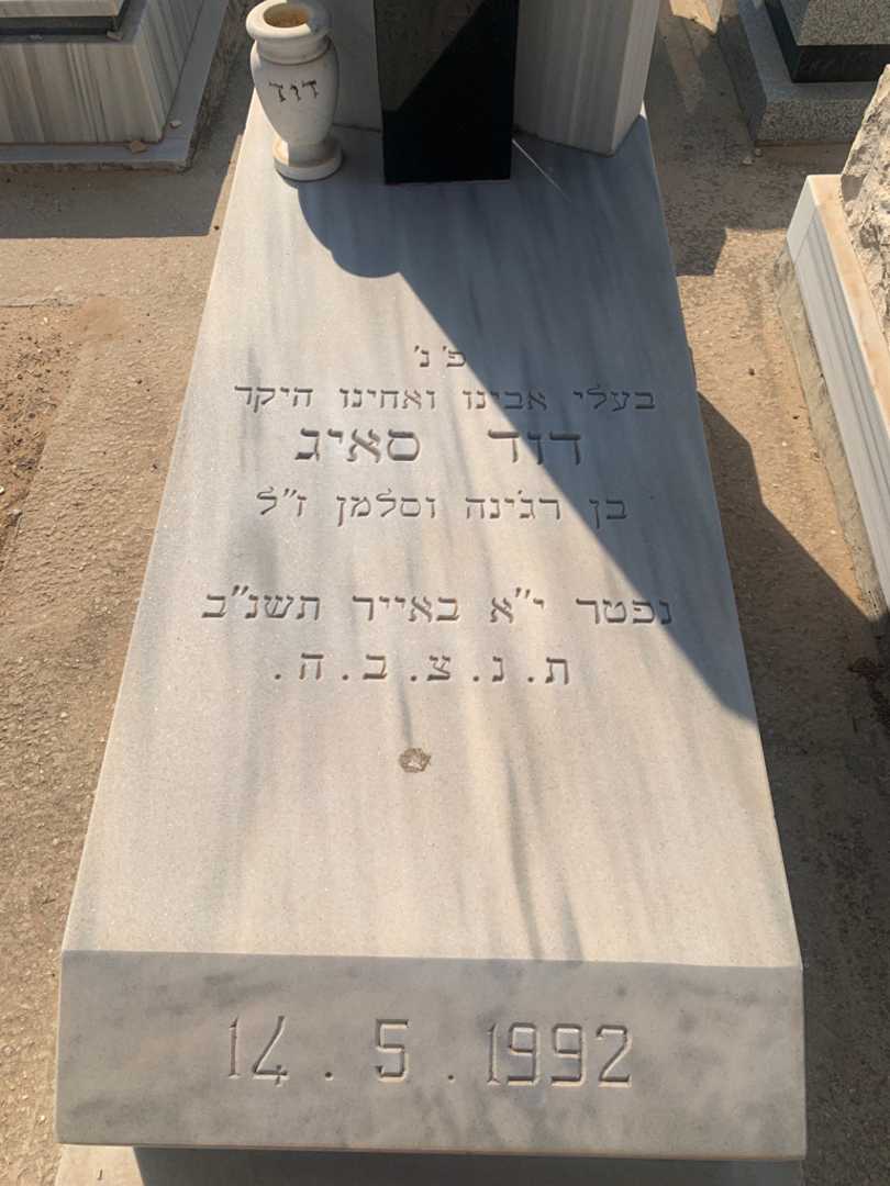 קברו של דוד סאיג. תמונה 2