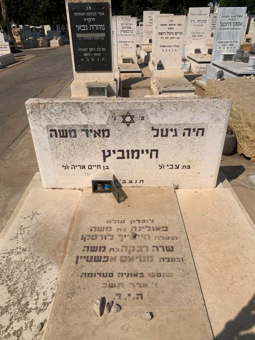 קברו של מאיר משה חיימוביץ. תמונה 1