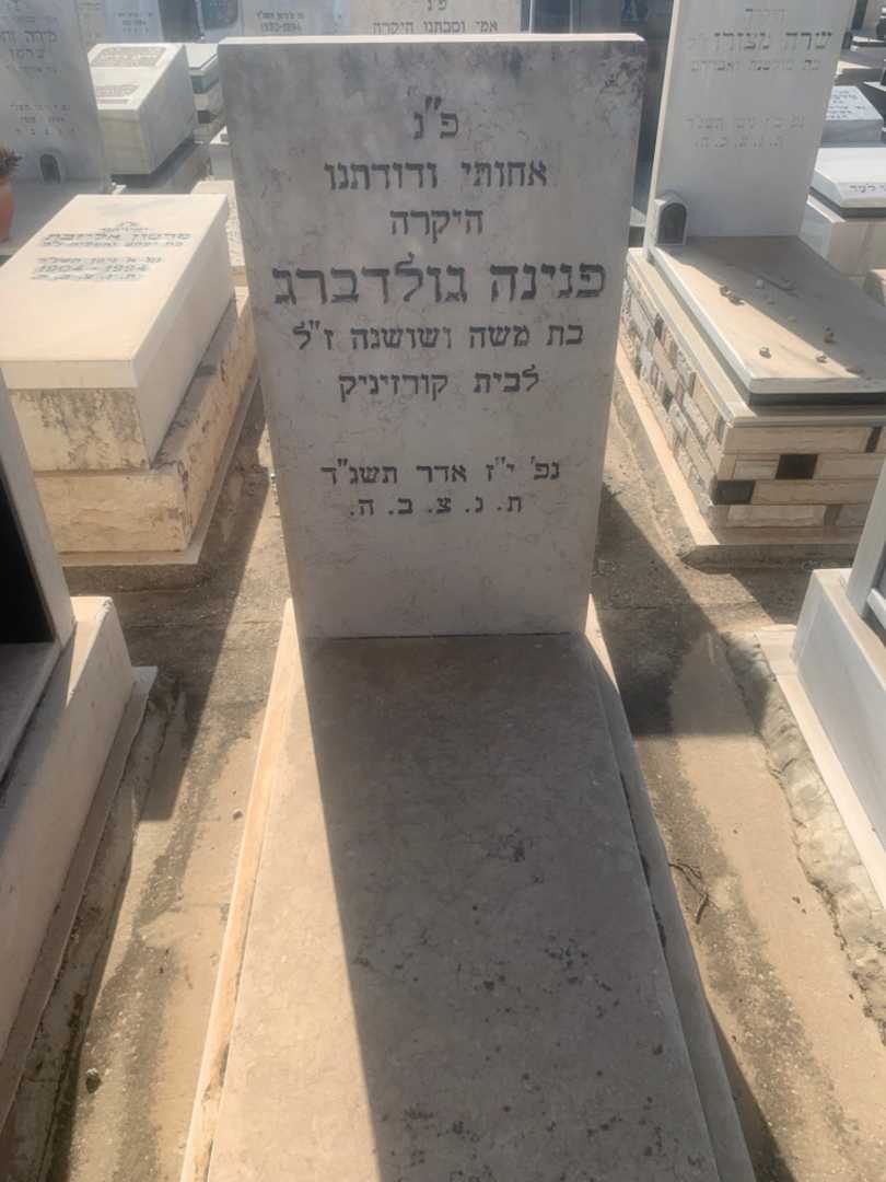 קברו של פנינה גולדברג