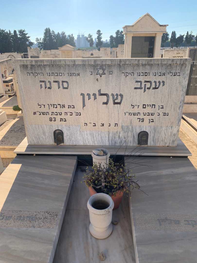 קברו של יעקב שליין. תמונה 1