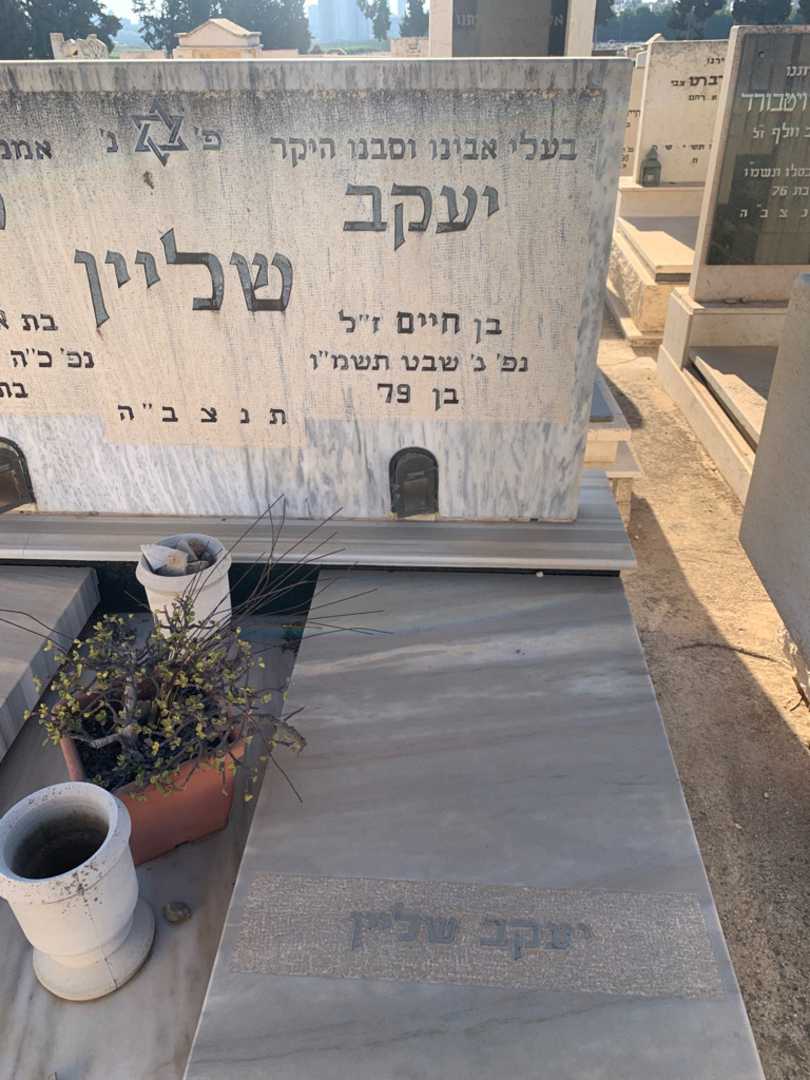 קברו של יעקב שליין. תמונה 2