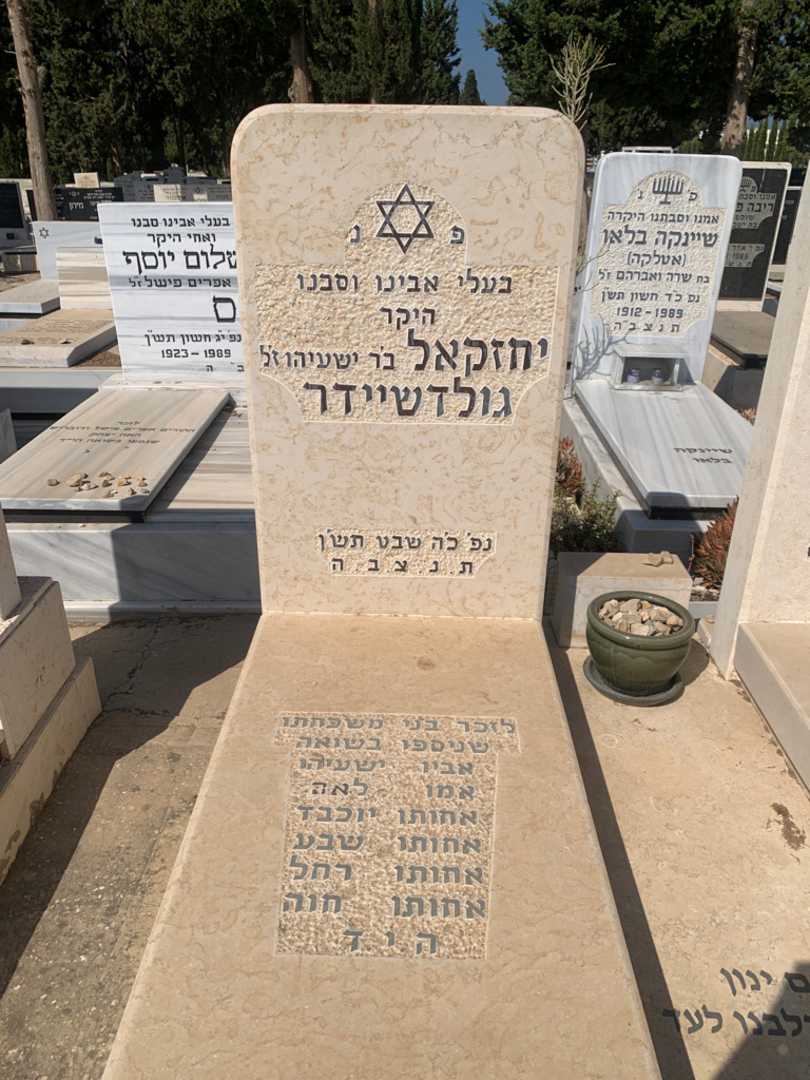 קברו של יחזקאל גולדשיידר. תמונה 2