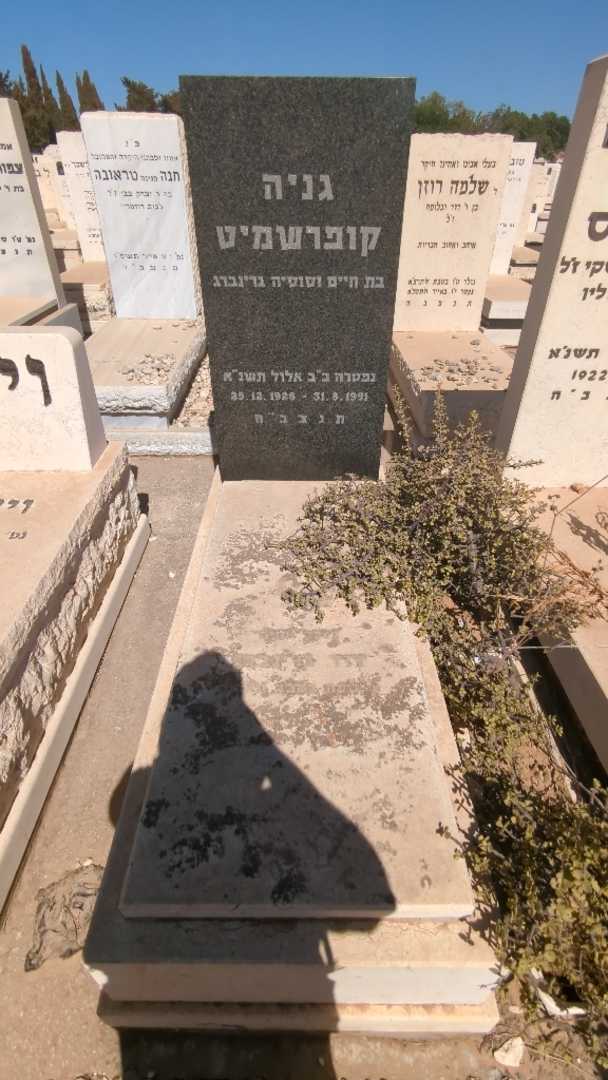 קברו של גניה קופרשמיט