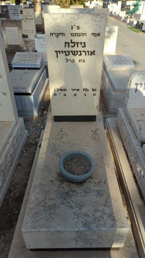 קברו של גיזלה אורנשטיין