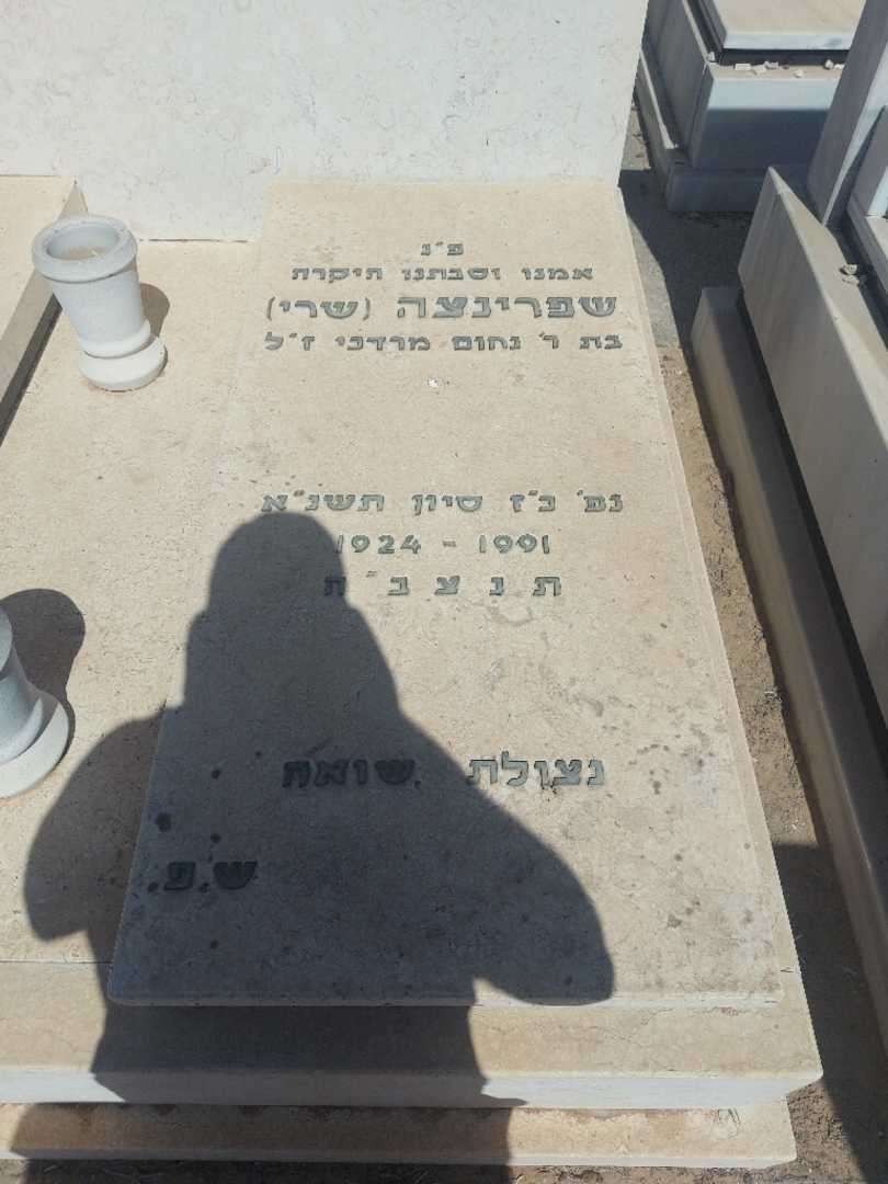 קברו של שפרינצה "שרי" פרקש. תמונה 1