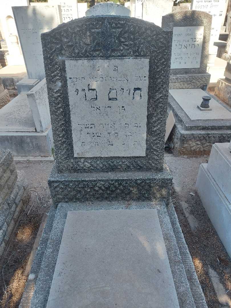 קברו של חיים לוי
