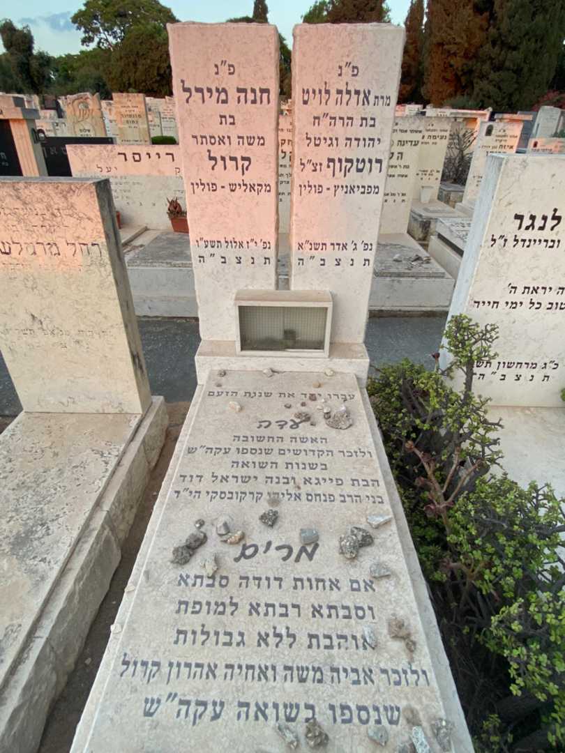 קברו של חנה מירל מרים קרול