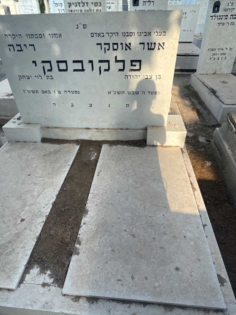 קברו של אשר אוסקר פלקובסקי. תמונה 2