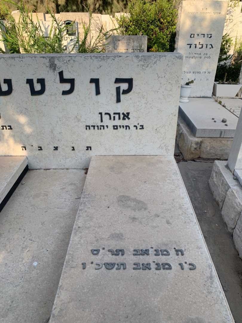 קברו של אהרן קולטטש. תמונה 2