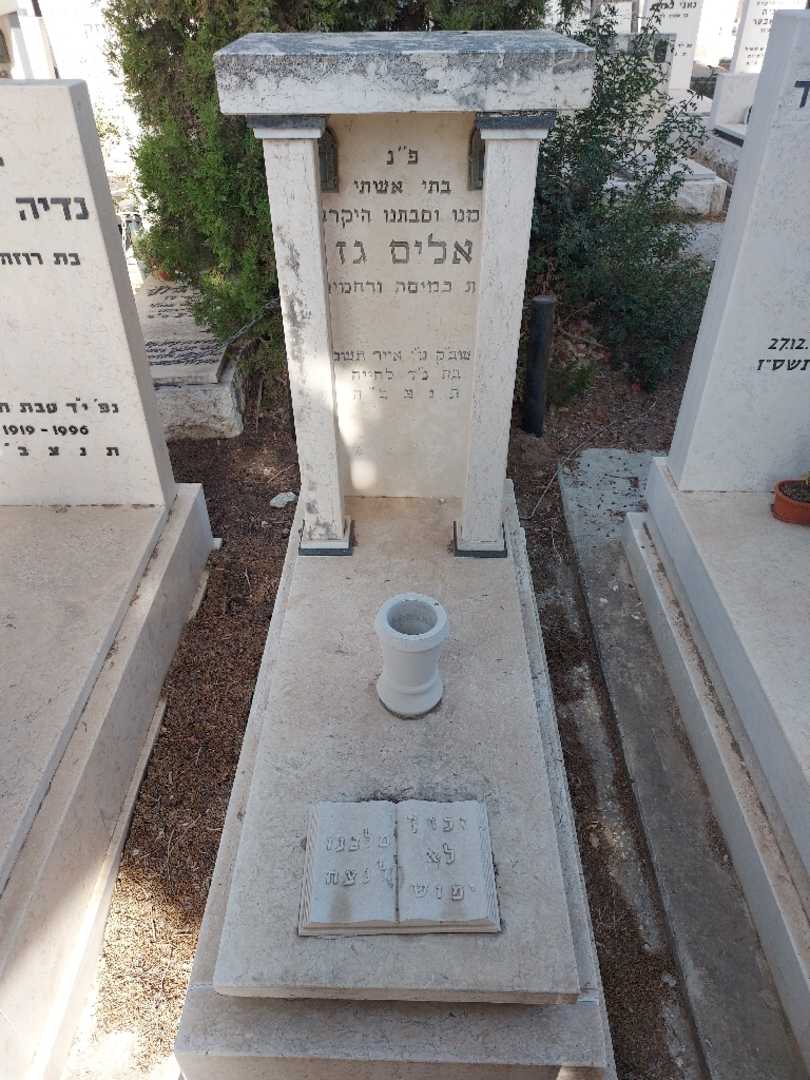 קברו של אליס גז. תמונה 1