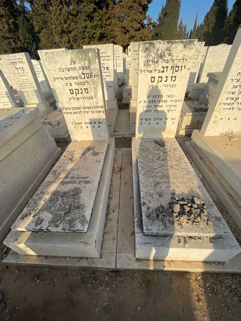 קברו של יוסף דב מנקס. תמונה 1