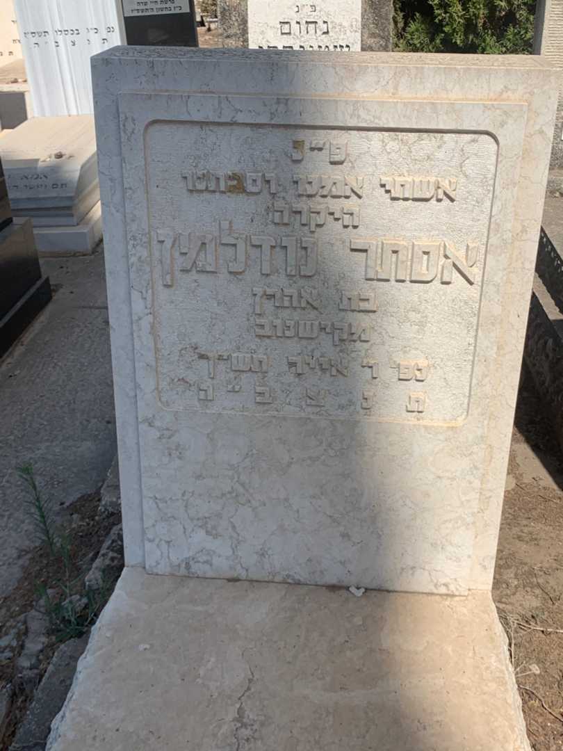 קברו של אסתר נודלמן
