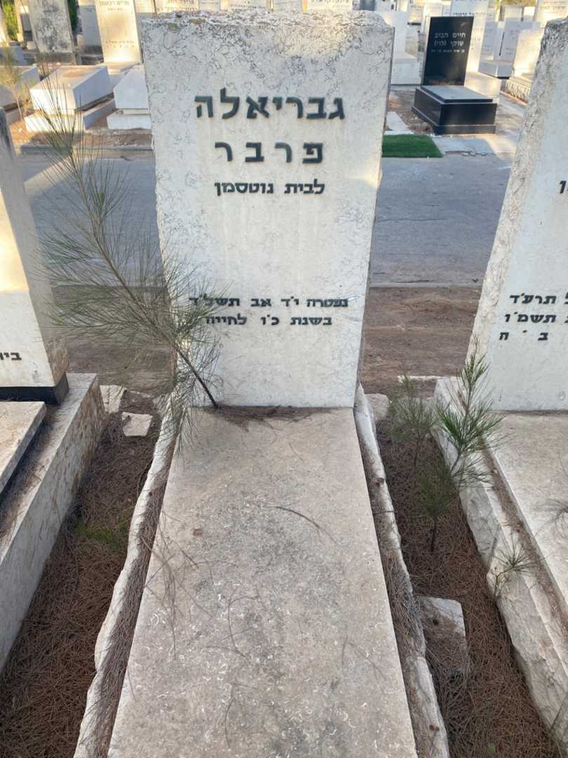 קברו של גבריאלה פרבר. תמונה 1