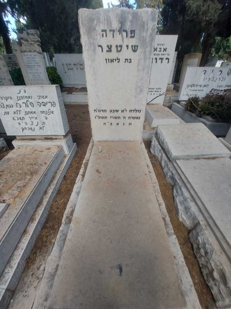 קברו של פרידה שיטצר