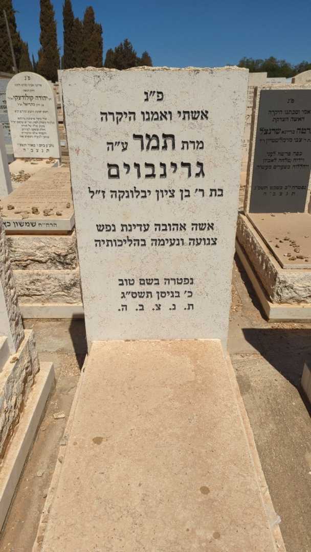 קברו של תמר גרינבוים