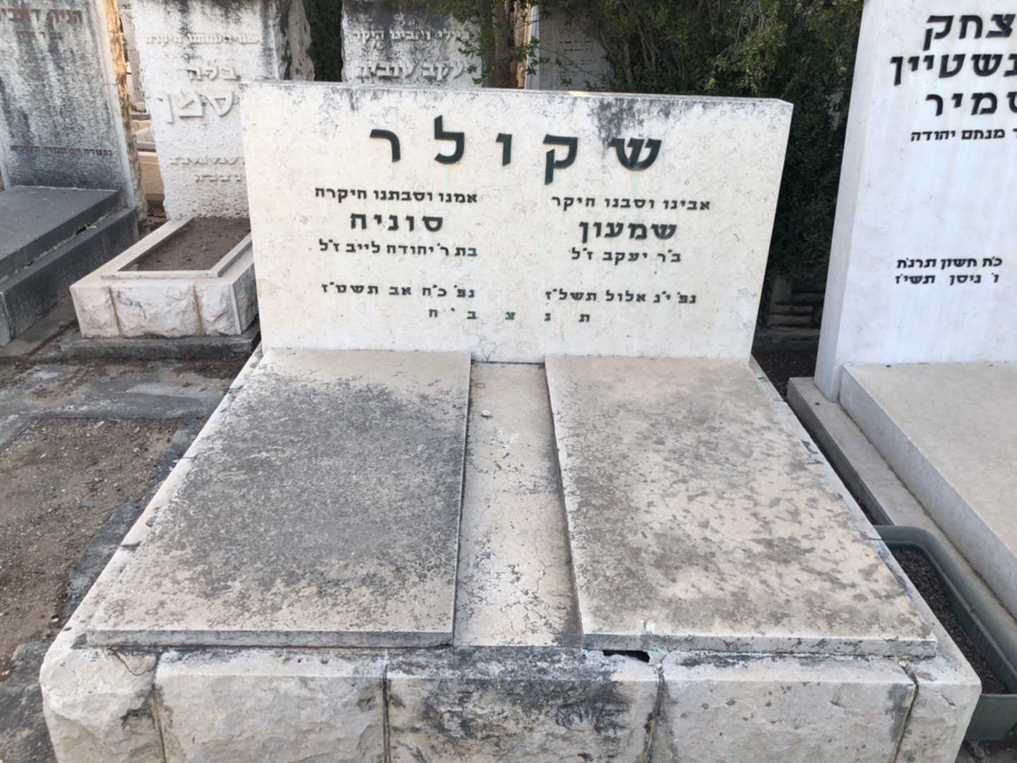 קברו של סוניה שקולר. תמונה 2