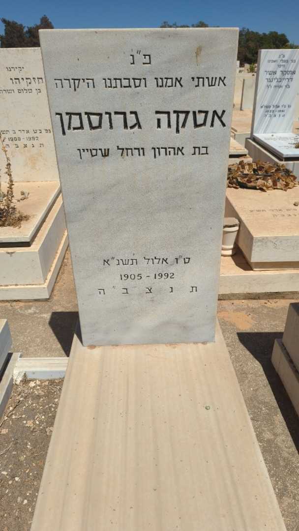 קברו של אטקה גרוסמן. תמונה 2