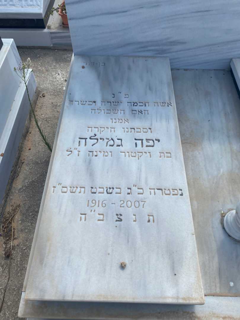 קברו של יפה ג'מילה בן-דוד. תמונה 1