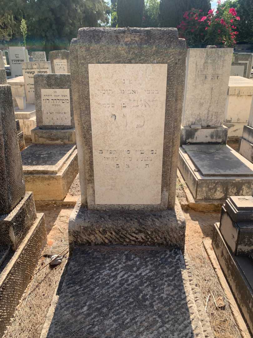 קברו של ראובן לוי