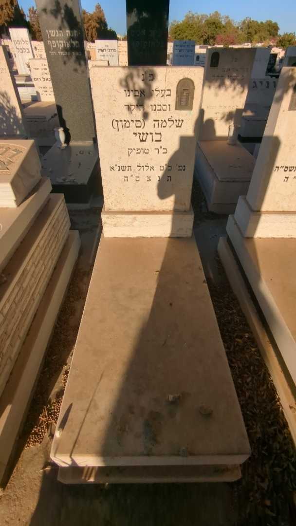 קברו של שלמה "סימון" בושי