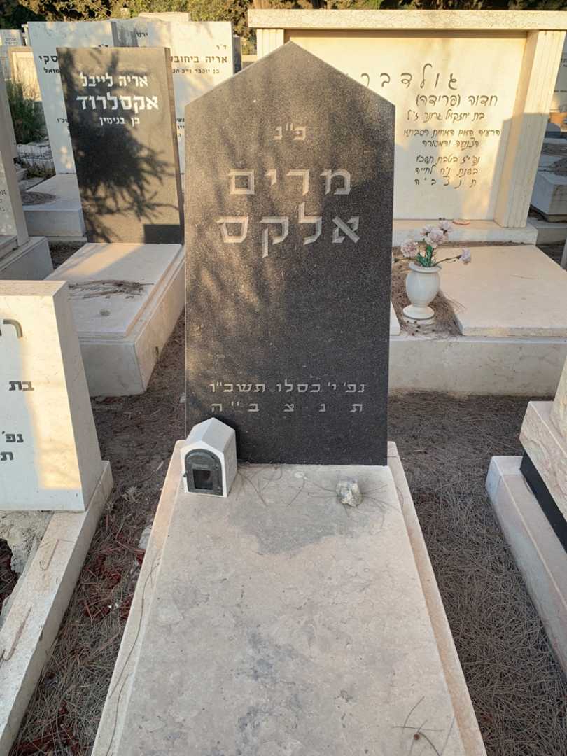 קברו של מרים אלקס