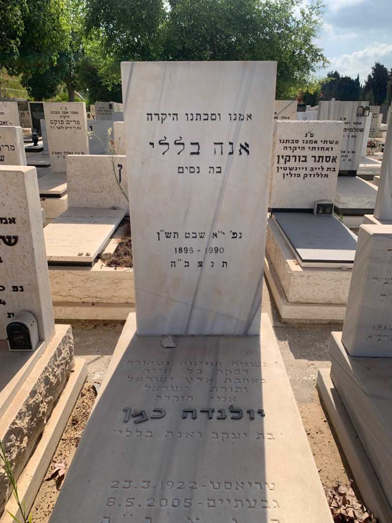 קברו של אנה בללי. תמונה 1