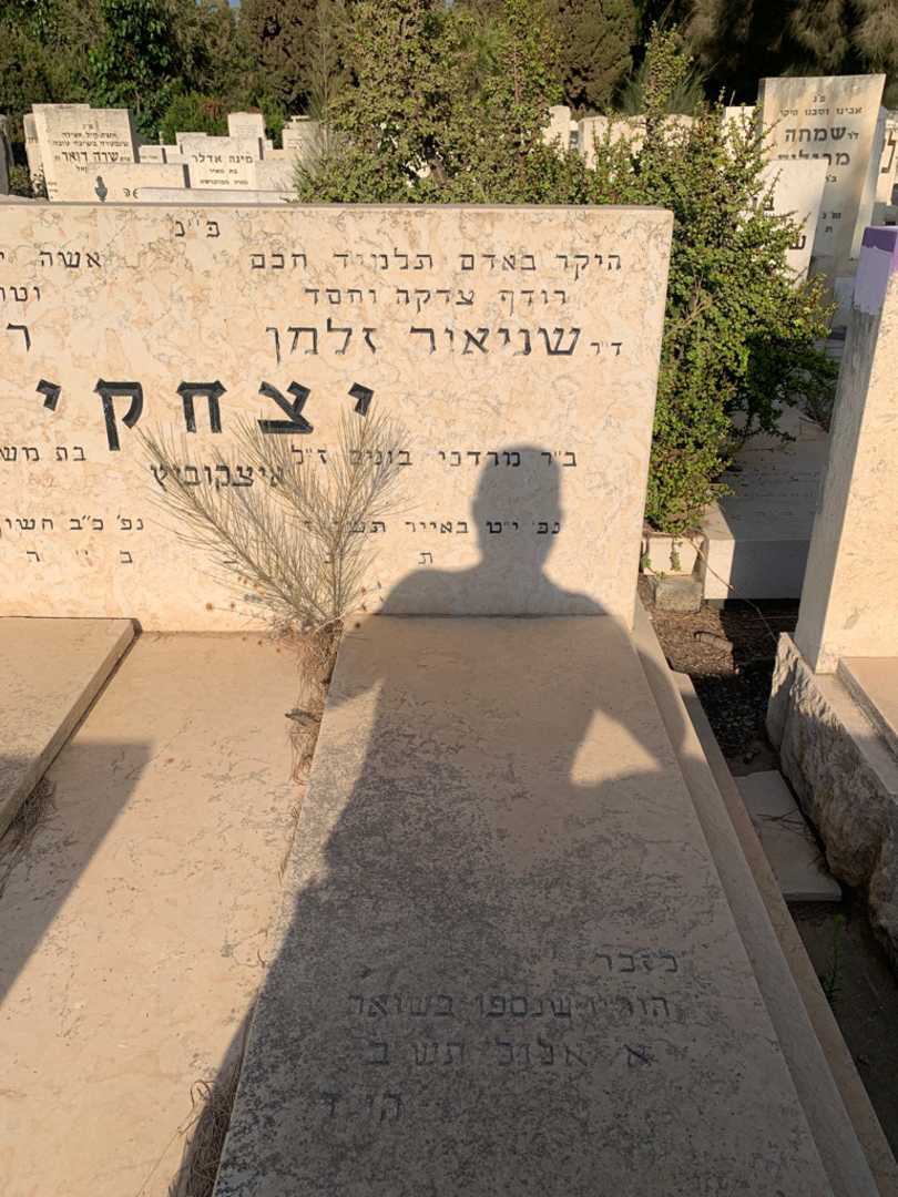 קברו של שניאור זלמן יצחקי איצקוביץ. תמונה 2