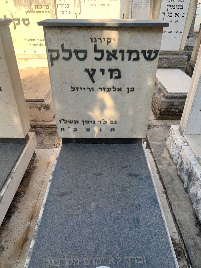 קברו של שמואל סלק מיץ