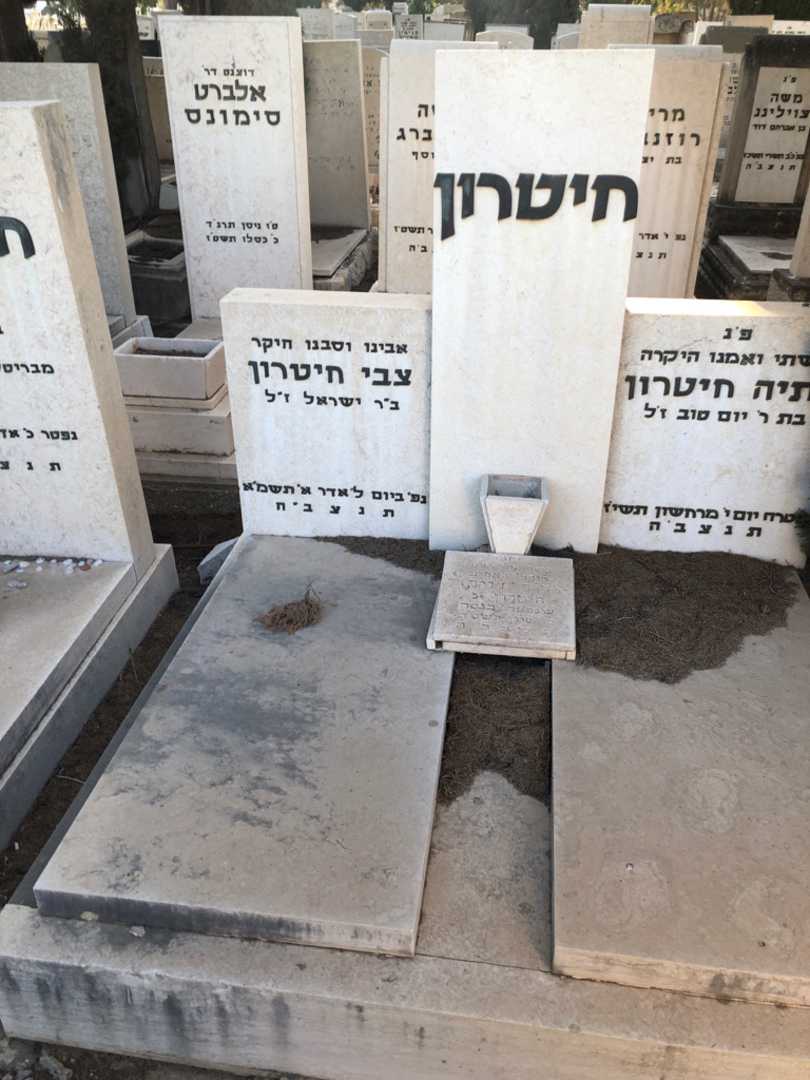 קברו של צבי חיטרון. תמונה 1