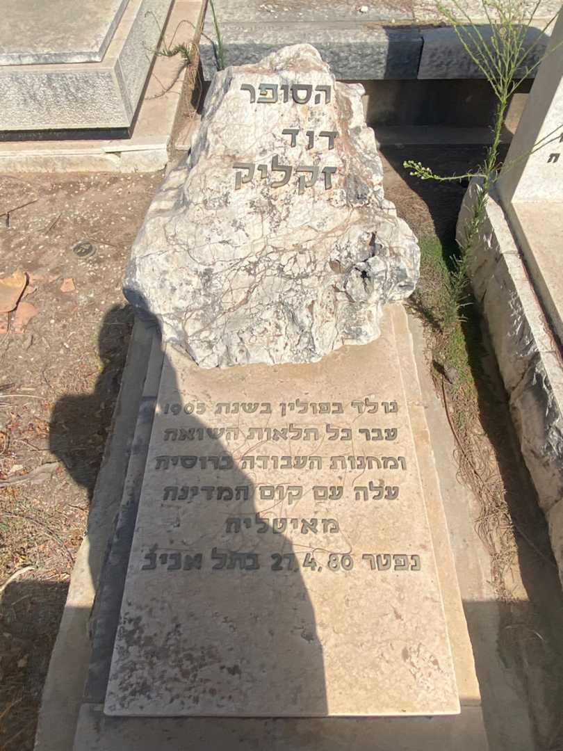 קברו של דוד זקליק