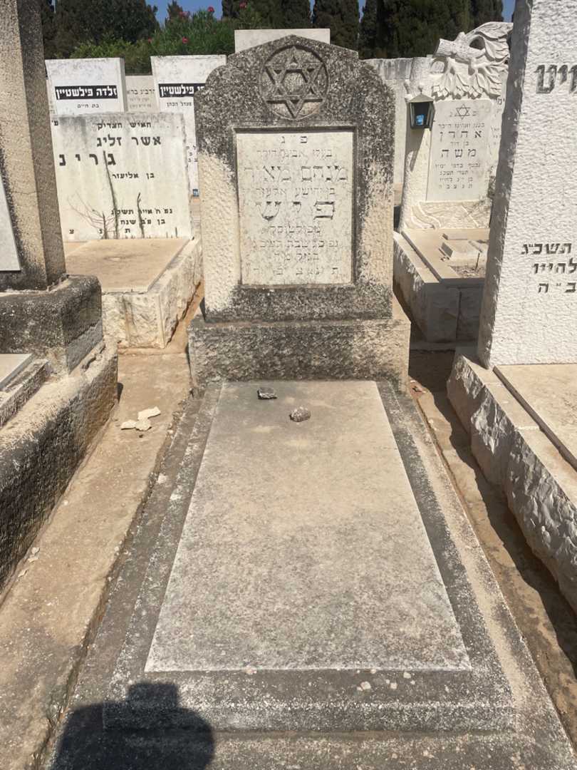 קברו של מנחם מאיר פיש
