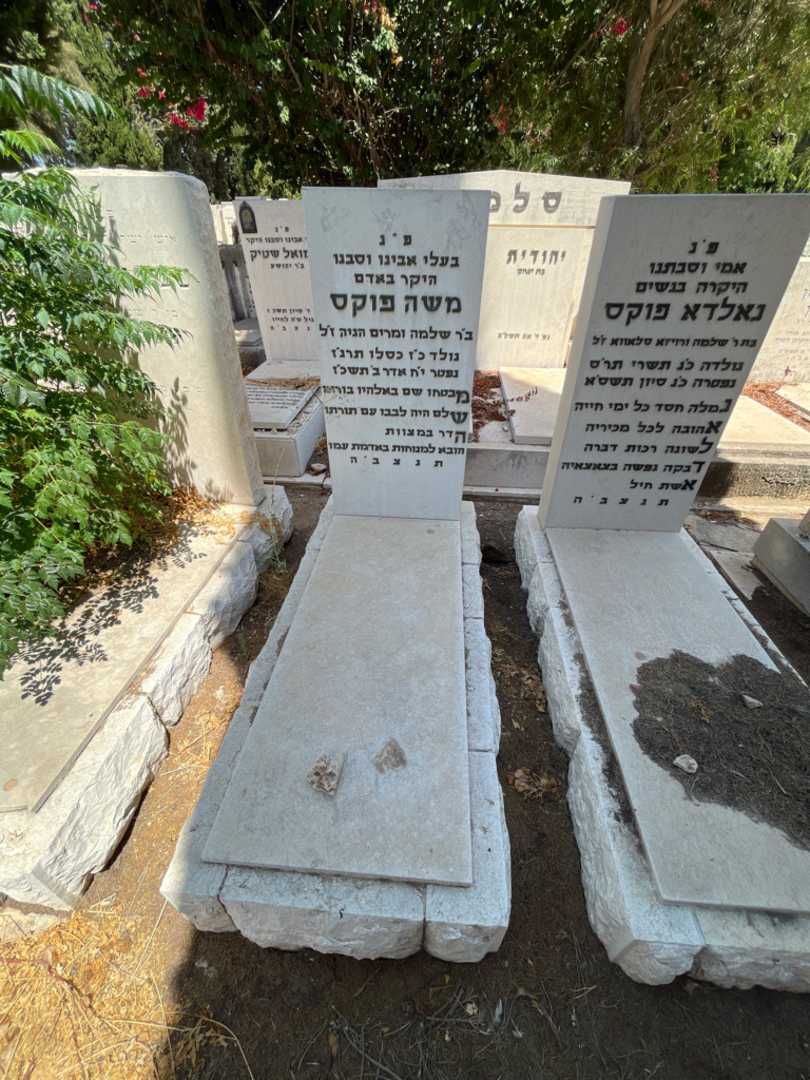 קברו של משה פוקס. תמונה 2