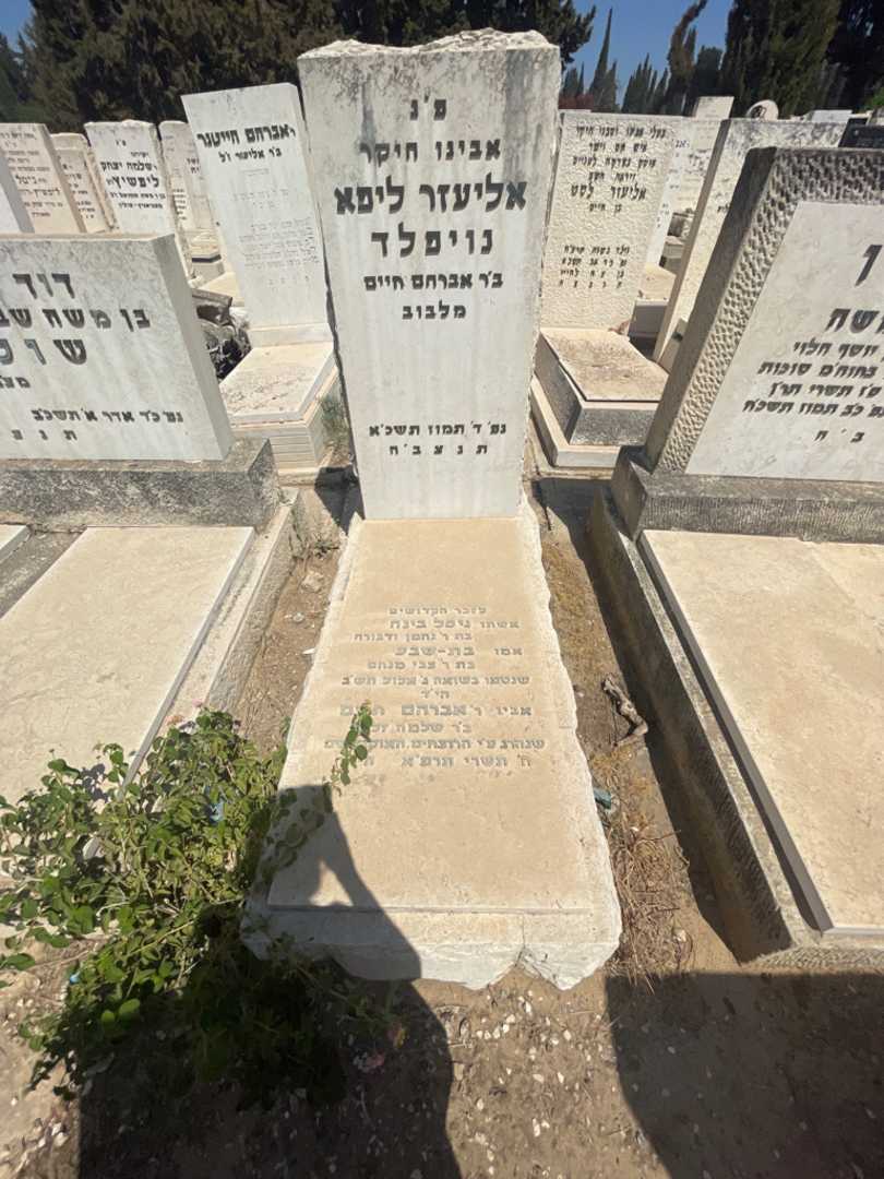 קברו של אליעזר ליפא נויפלד