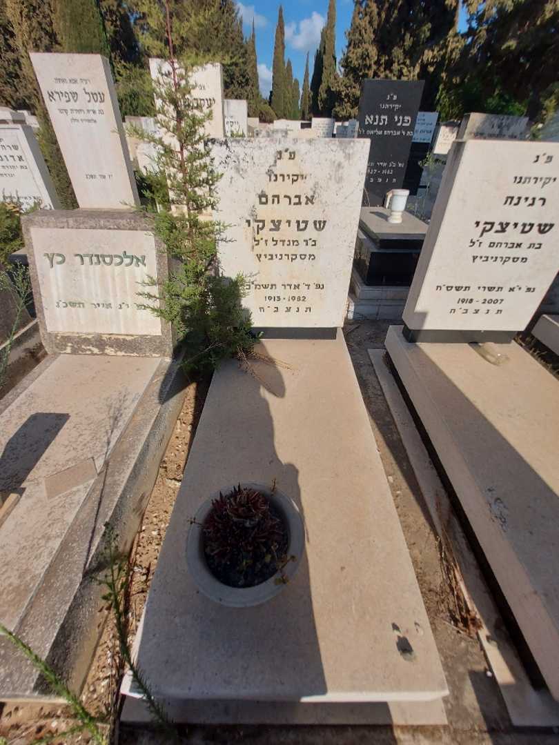 קברו של אברהם שטיצקי