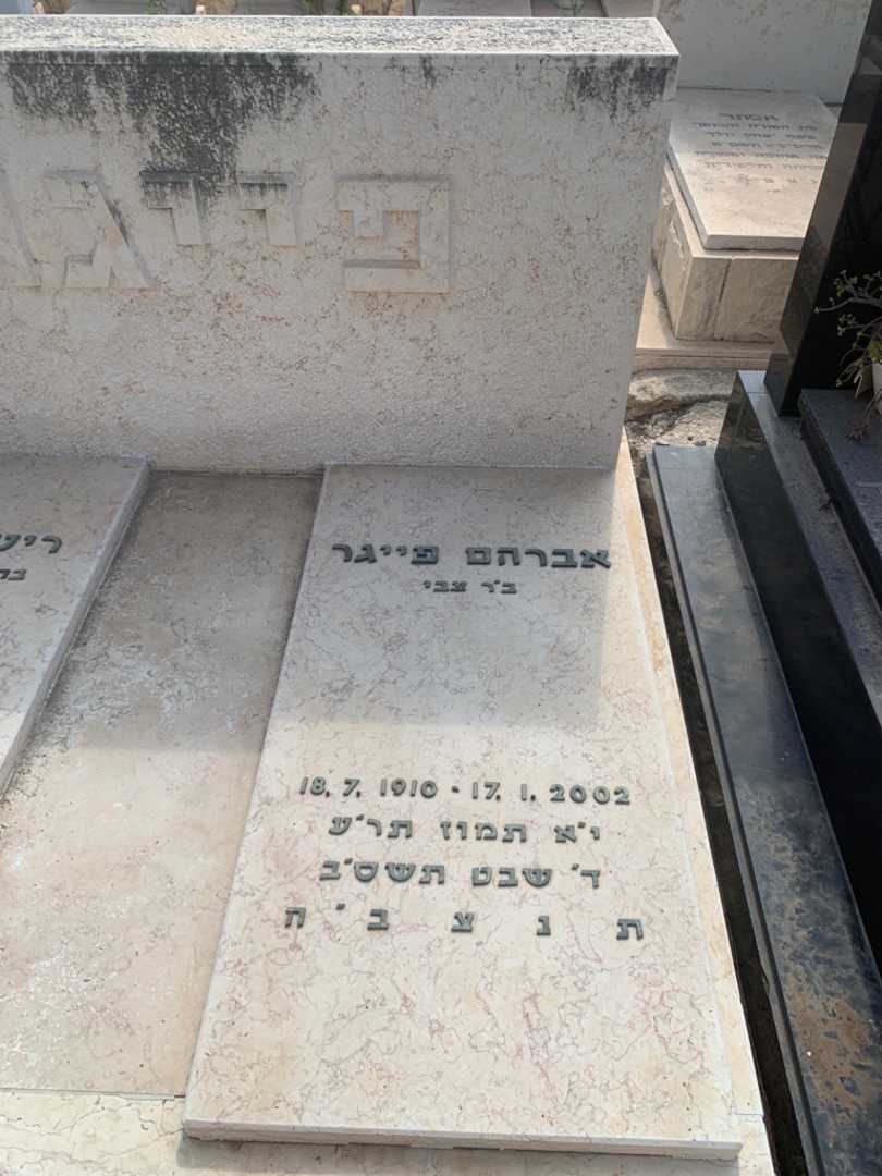 קברו של אברהם פייגר. תמונה 1