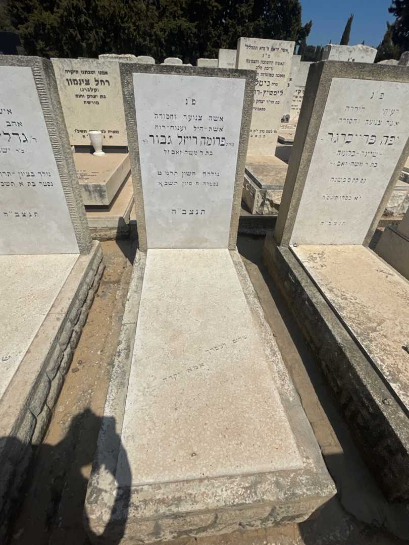 קברו של פרומה רייזל גבור. תמונה 2